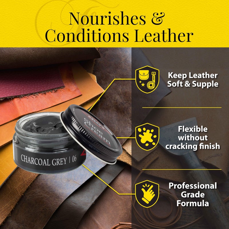 KELLYS Kelly's Charcoal Grey Shoe Polish 1.5 oz - Professional Leather Shoe Cream - Image 5